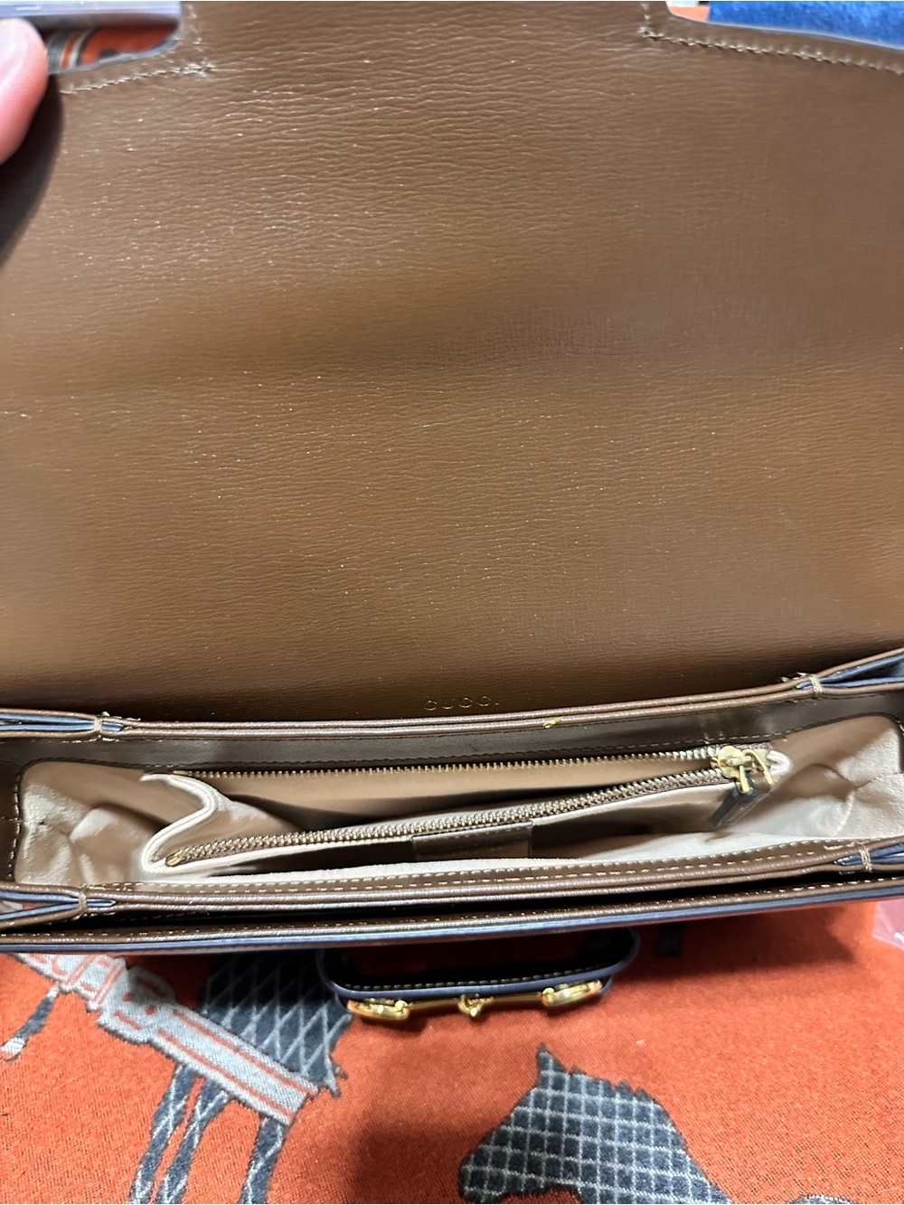 GUCCI ❤️🌟HORSEBIT 1955 RICH BROWN  BAG⭐️ - Picture 9 of 15